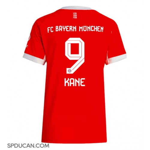 Zenski Nogometni Dres Bayern Munich Harry Kane #9 Domaci 2025-26 Kratak Rukav Zenski Nogometni Dres Bayern Munich Harry Kane #9 Domaci 2025-26 Kratak Rukav